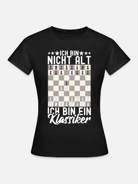 Schach Schachspieler - Frauen T-Shirt - Schwarz