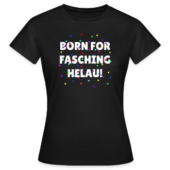 Fasching Karneval Helau Alaaf Verkleidung Kostüm - Frauen T-Shirt - Schwarz - Vorne - AI Model Female 172 dark (172cm)