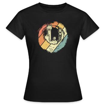 Burg Ritter - T-shirt Femme - noir - Devant - AI Model Female 172 dark (172cm)