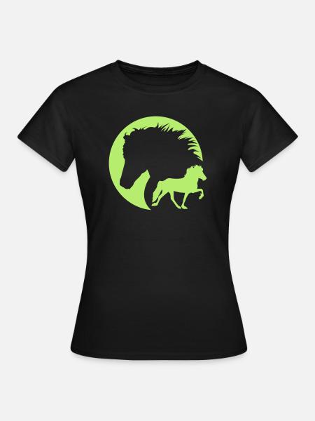 Islandpferde - Tölt - Frauen T-Shirt - Schwarz