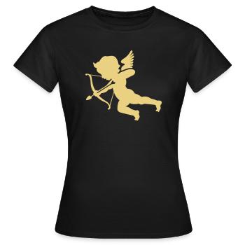 Cupid 1 - Frauen T-Shirt - Schwarz - Vorne - AI Model Female 172 dark (172cm)