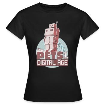New Pets of the digital Age - Frauen T-Shirt - Schwarz - Vorne - AI Model Female 172 dark (172cm)
