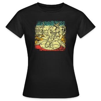 Inde Hindouisme Ganesha - T-shirt Femme - noir - Devant - AI Model Female 172 dark (172cm)