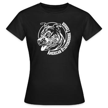 510 Staffordshire Terrier - Women's T-Shirt - black - Front - AI Model Female 172 dark (172cm)