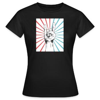 Rock & Roll - Frauen T-Shirt - Schwarz - Vorne - AI Model Female 172 dark (172cm)
