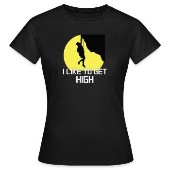 Rock Climbing - T-shirt Femme - noir - Devant - AI Model Female 172 dark (172cm)