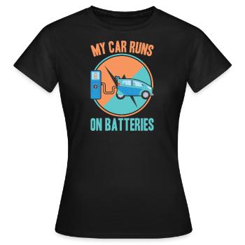 Nachhaltigkeit - Frauen T-Shirt - Schwarz - Vorne - AI Model Female 172 dark (172cm)