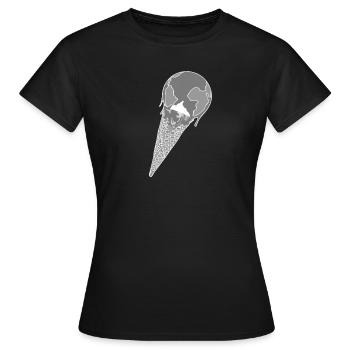 Nachhaltigkeit - Frauen T-Shirt - Schwarz - Vorne - AI Model Female 172 dark (172cm)