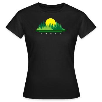 Tree - Women's T-Shirt - black - Front - AI Model Female 172 dark (172cm)