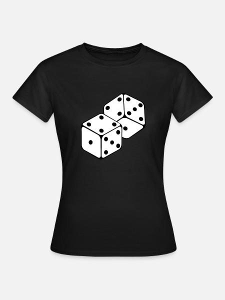 Würfel - Frauen T-Shirt - Schwarz