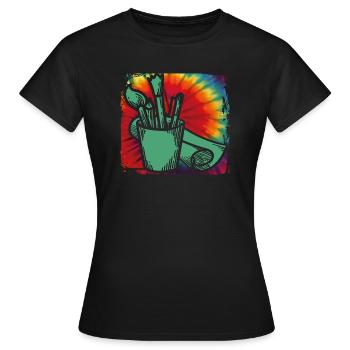 Artistes - T-shirt Femme - noir - Devant - AI Model Female 172 dark (172cm)