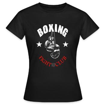 Boxing Fight Club - T-shirt Femme - noir - Devant - AI Model Female 172 dark (172cm)