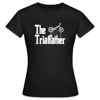 Essais d’essai Le Trialfather MTB - T-shirt Femme - noir - Devant - AI Model Female 172 dark (172cm)