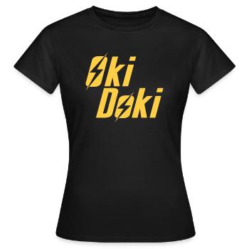 Oki Doki - Frauen T-Shirt - Schwarz - Vorne - AI Model Female 172 dark (172cm)