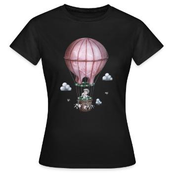 Bobby Ballast - Kunst für Tierrechte - Frauen T-Shirt - Schwarz - Vorne - AI Model Female 172 dark (172cm)