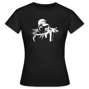 IPSC Shooter PCC Rifle - Women's T-Shirt - black - Front - AI Model Female 172 dark (172cm)