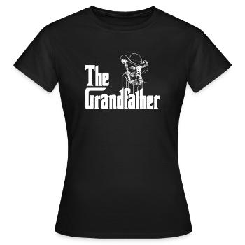 Grand-père grand-père grands-parents grand-père - T-shirt Femme - noir - Devant - AI Model Female 172 dark (172cm)