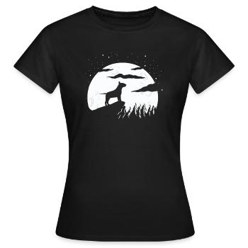 Bull terrier - T-shirt Femme - noir - Devant - AI Model Female 172 dark (172cm)