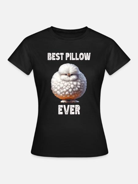 Divertente Silkie Pollo Silkie Polli Gallina Silky - Dame-T-shirt - sort