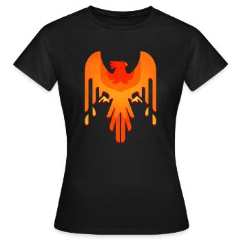 Phoenix - Frauen T-Shirt - Schwarz - Vorne - AI Model Female 172 dark (172cm)