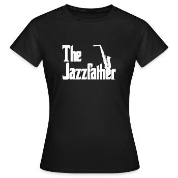 Jazz Motiv Le Jazzfather - T-shirt Femme - noir - Devant - AI Model Female 172 dark (172cm)
