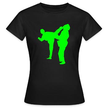 martial art - Frauen T-Shirt - Schwarz - Vorne - AI Model Female 172 dark (172cm)