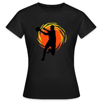 Wirbel Handballer - Frauen T-Shirt - Schwarz - Vorne - AI Model Female 172 dark (172cm)