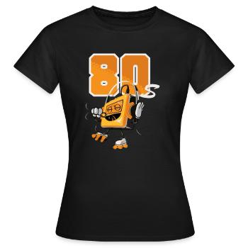 Walkman - T-shirt Femme - noir - Devant - AI Model Female 172 dark (172cm)