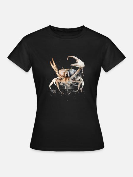 Sternzeichen Krebs - Frauen T-Shirt - Schwarz