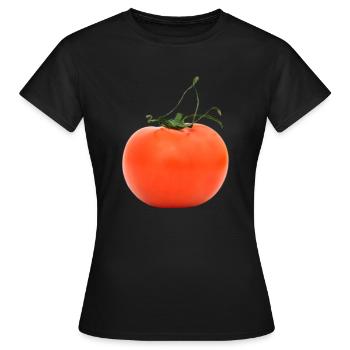 tomato - Women's T-Shirt - black - Front - AI Model Female 172 dark (172cm)