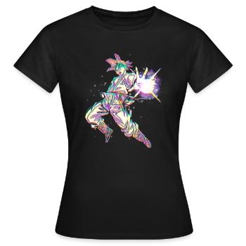 Animierter Stil - Frauen T-Shirt - Schwarz - Vorne - AI Model Female 172 dark (172cm)