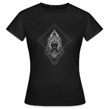 Bouddha esthétique - T-shirt Femme - noir - Devant - AI Model Female 172 dark (172cm)