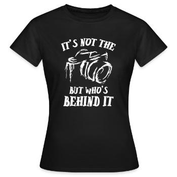 It s Not The but Who s Behind It Photography - Frauen T-Shirt - Schwarz - Vorne - AI Model Female 172 dark (172cm)