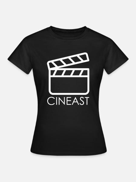 cineast - Für Filmliebhaber - Frauen T-Shirt - Schwarz