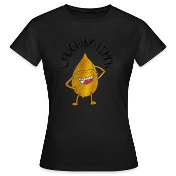 RireLemon - T-shirt Femme - noir - Devant - AI Model Female 172 dark (172cm)