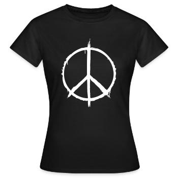 Symbole de paix - T-shirt Femme - noir - Devant - AI Model Female 172 dark (172cm)
