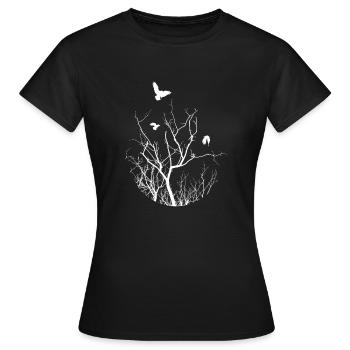 Vogel - Frauen T-Shirt - Schwarz - Vorne - AI Model Female 172 dark (172cm)