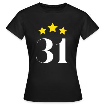31. Jahrestag mit Hauptrolle - Frauen T-Shirt - Schwarz - Vorne - AI Model Female 172 dark (172cm)