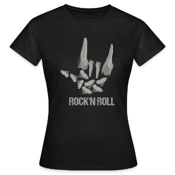 Recherche de roches et conception de roches quartzeuses - T-shirt Femme - noir - Devant - AI Model Female 172 dark (172cm)