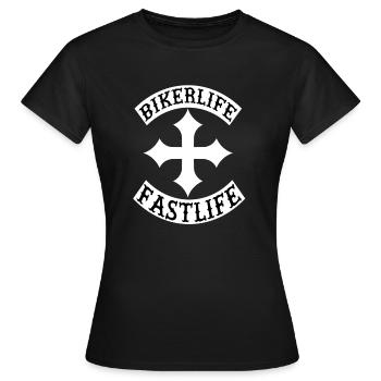 Bikerlife vie rapide - T-shirt Femme - noir - Devant - AI Model Female 172 dark (172cm)