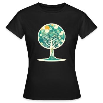 Aquarelle - T-shirt Femme - noir - Devant - AI Model Female 172 dark (172cm)