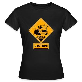 Camion à benne basculante - Camion à benne basculante - Camion - T-shirt Femme - noir - Devant - AI Model Female 172 dark (172cm)