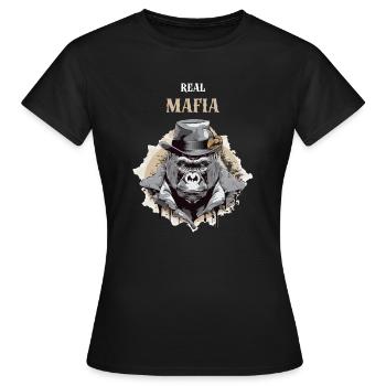 Die wahre Mafia - Frauen T-Shirt - Schwarz - Vorne - AI Model Female 172 dark (172cm)
