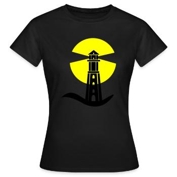 Phare 01 - T-shirt Femme - noir - Devant - AI Model Female 172 dark (172cm)
