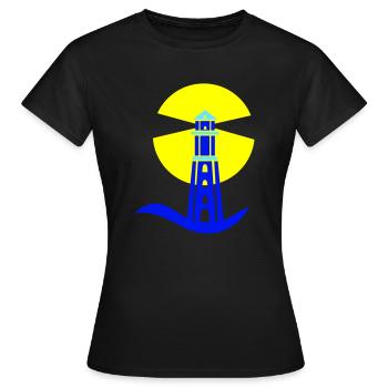 phare - T-shirt Femme - noir - Devant - AI Model Female 172 dark (172cm)