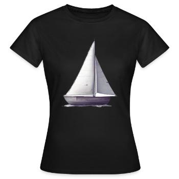 Segeln Segelboot Segelsport Segler Segelschiff - Frauen T-Shirt - Schwarz - Vorne - AI Model Female 172 dark (172cm)