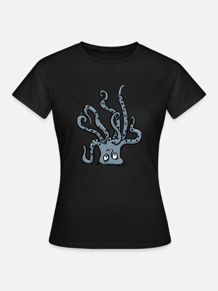 Krakenkopfstand - Frauen T-Shirt - Schwarz