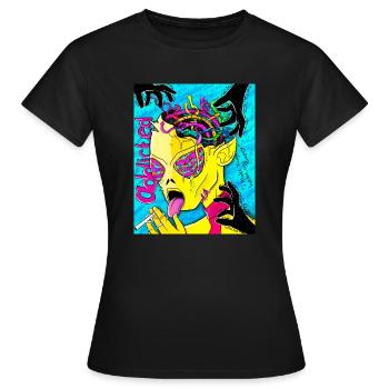 Dépendance extraterrestre - 2021 - T-shirt Femme - noir - Devant - AI Model Female 172 dark (172cm)