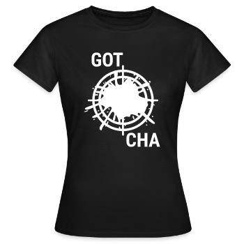 Paintball Airsoft - T-shirt Femme - noir - Devant - AI Model Female 172 dark (172cm)