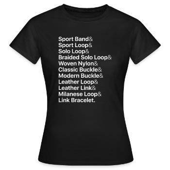 Bonbons pour les yeux pour votre poignet - T-shirt Femme - noir - Devant - AI Model Female 172 dark (172cm)